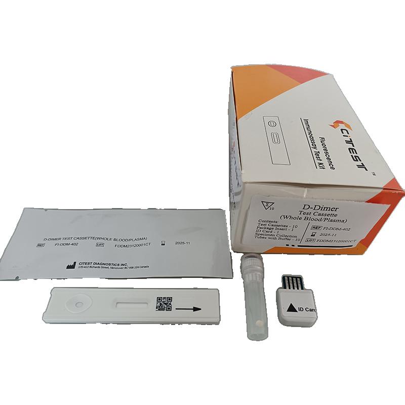 Тест касета для виявлення D-димеру ( Citest, кат.ном.VT-FI-DDM-402)